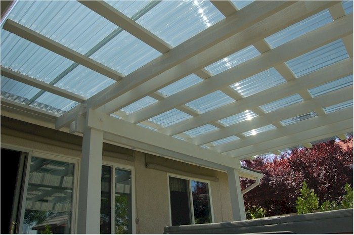 Clear polycarb roof