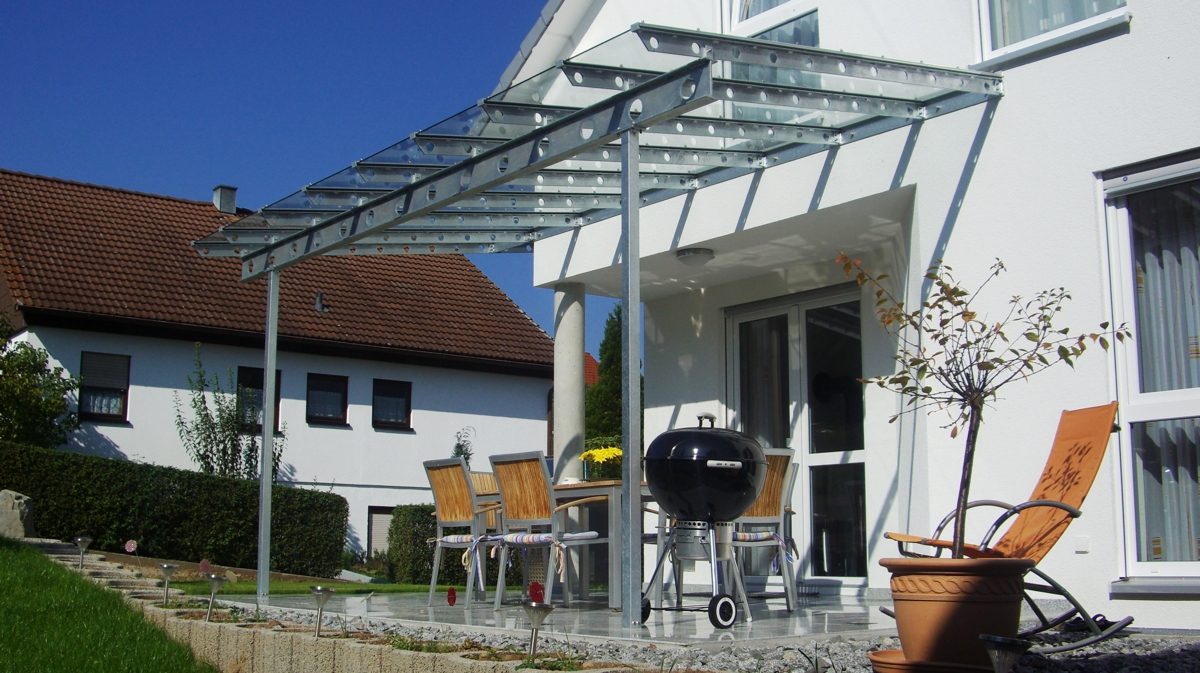 Metal pergola with polycarb sheeting, photo 2
