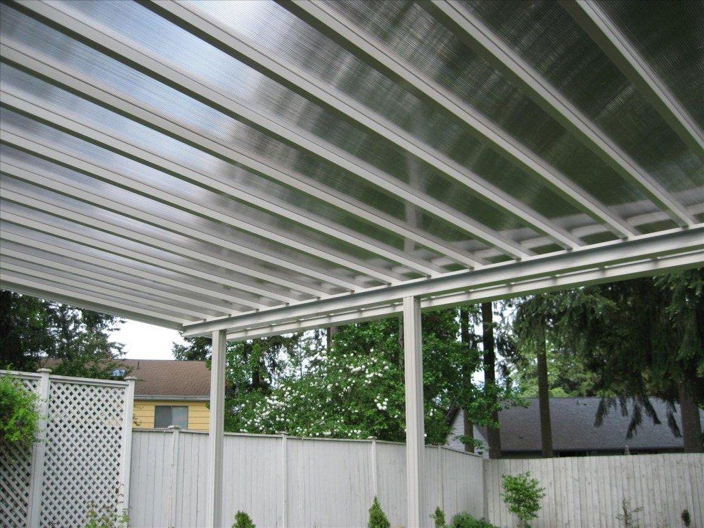 Metal pergola with polycarb sheeting, photo 4