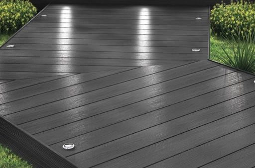 Composite deck lighting outdoor walkway