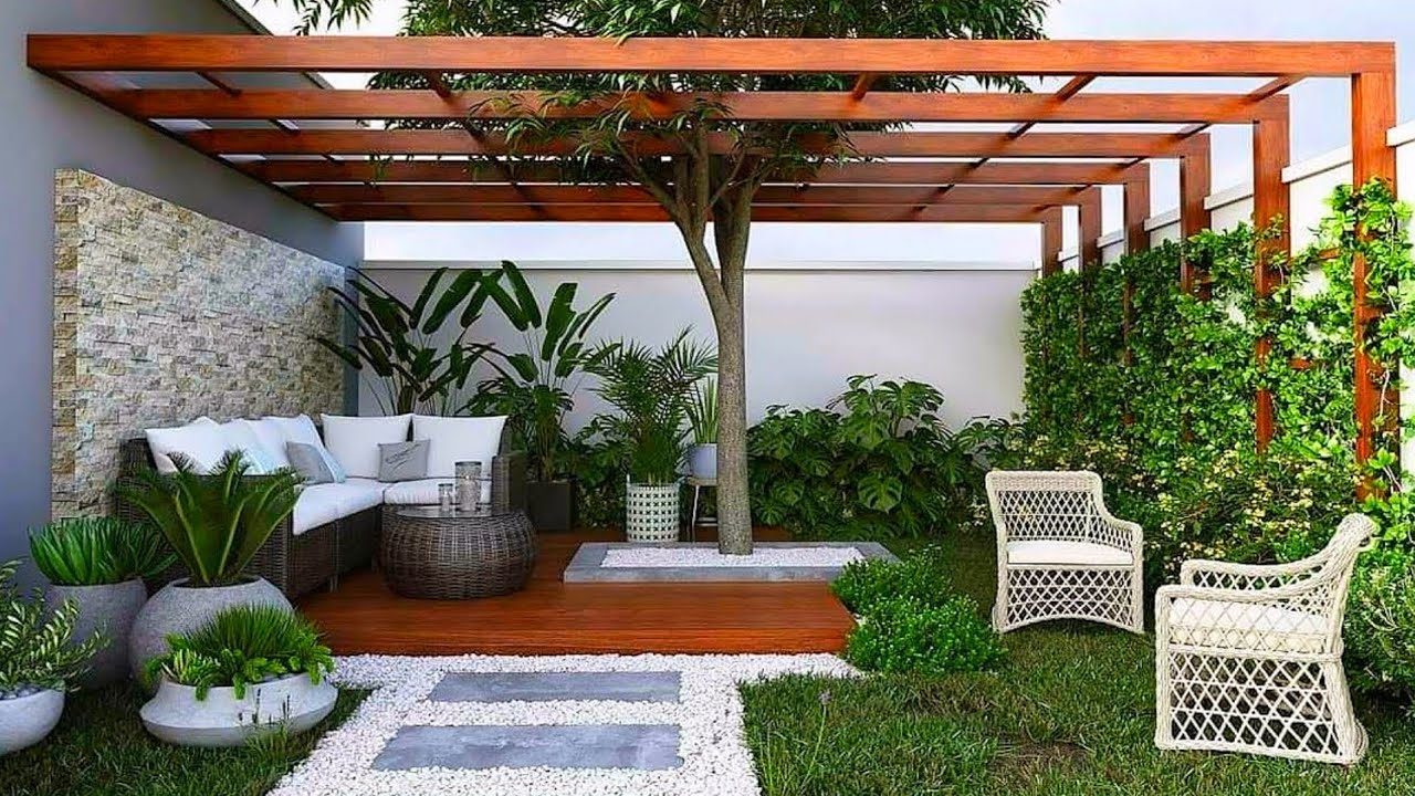 Massaranduba pergola and deck