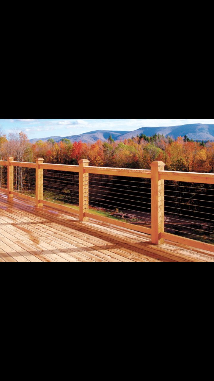 Balustrading with wire