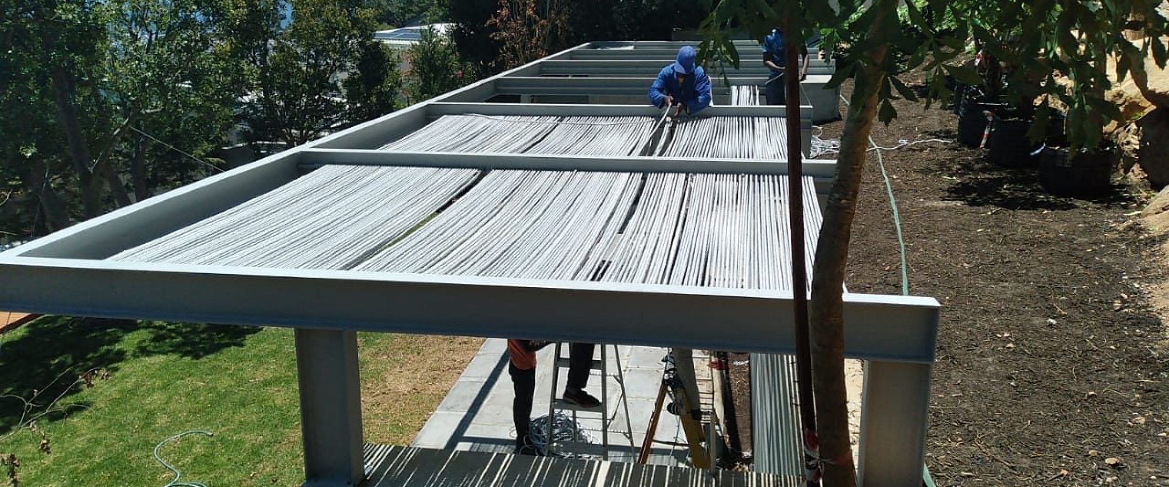 Rope Pergola with White Steel Frame in Camps Bay, photo 1