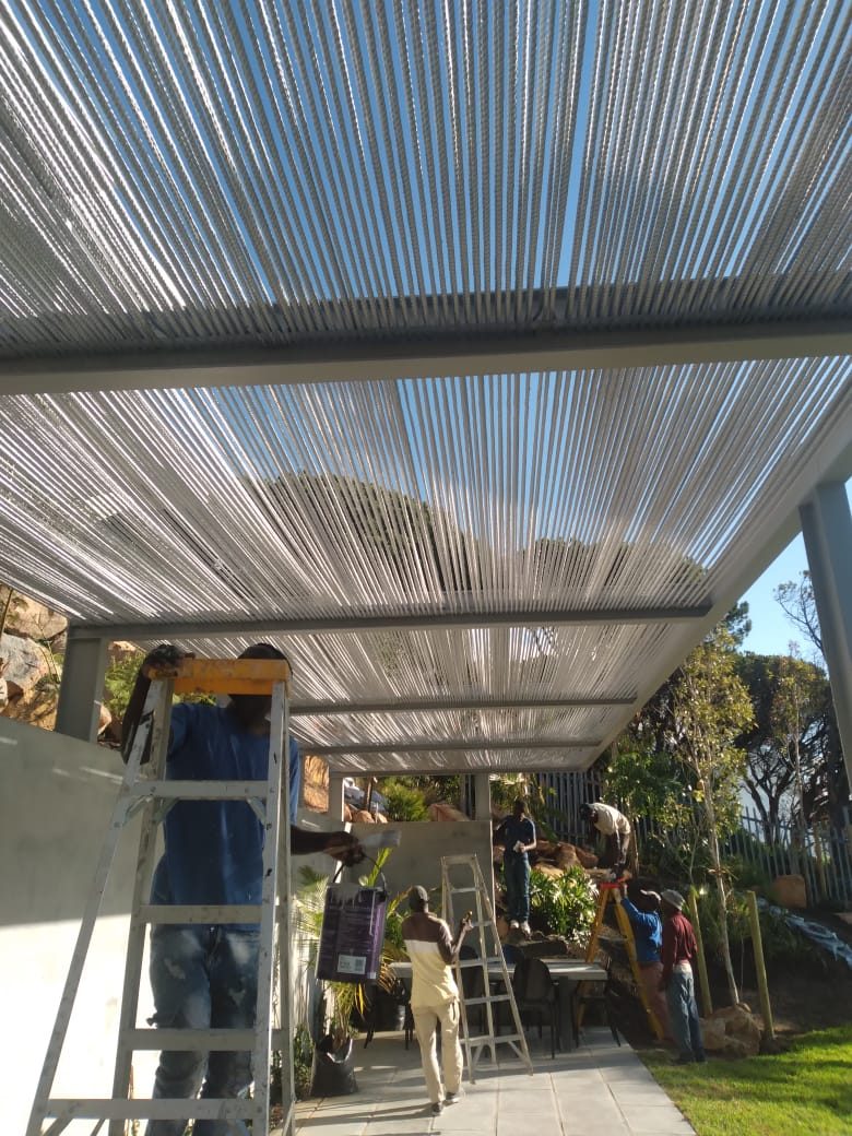 Rope Pergola with White Steel Frame in Camps Bay, photo 3