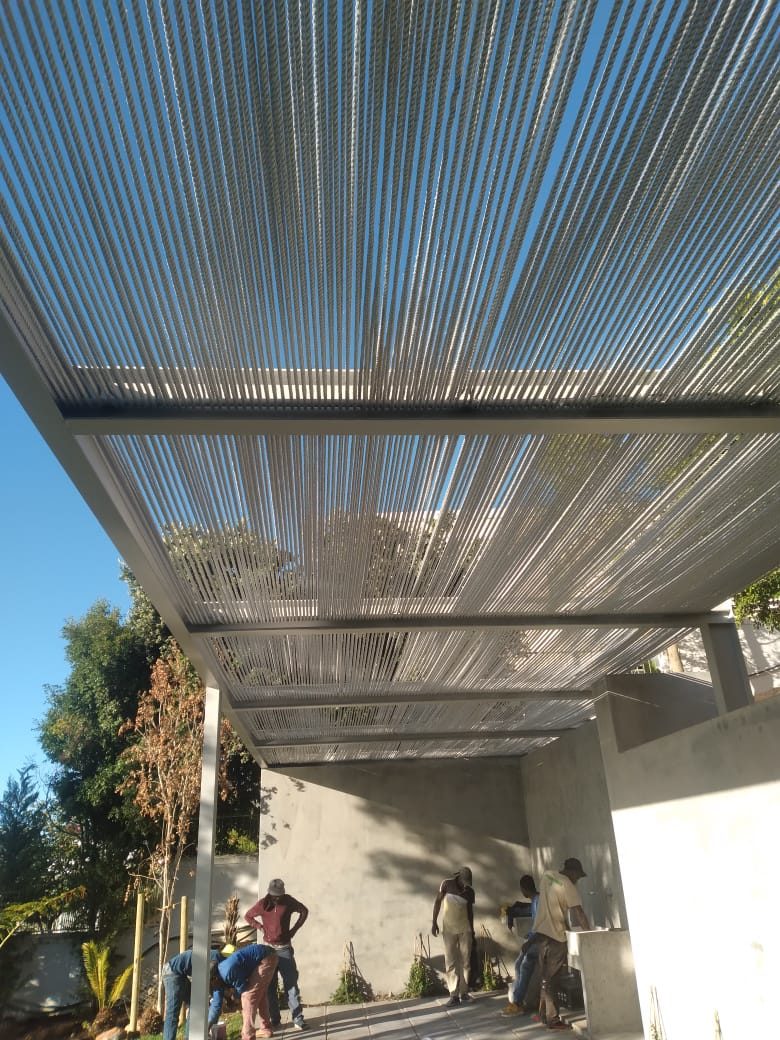 Rope Pergola with White Steel Frame in Camps Bay, photo 7