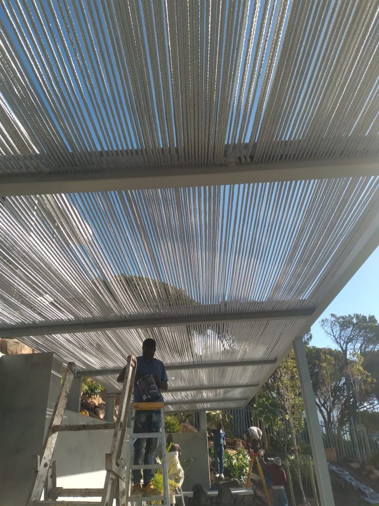 Rope Pergola with White Steel Frame in Camps Bay, photo 9