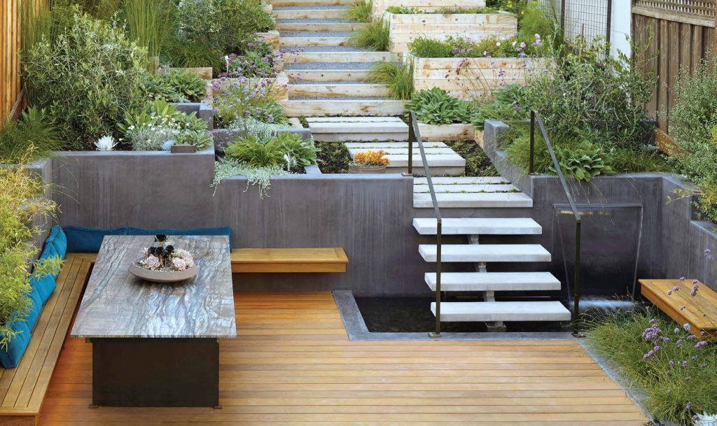 Sloped Mountain Garden Deck Sloped Mountain Garden Deck