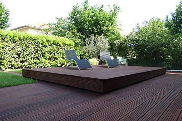 An expertly crafted and safe decking area