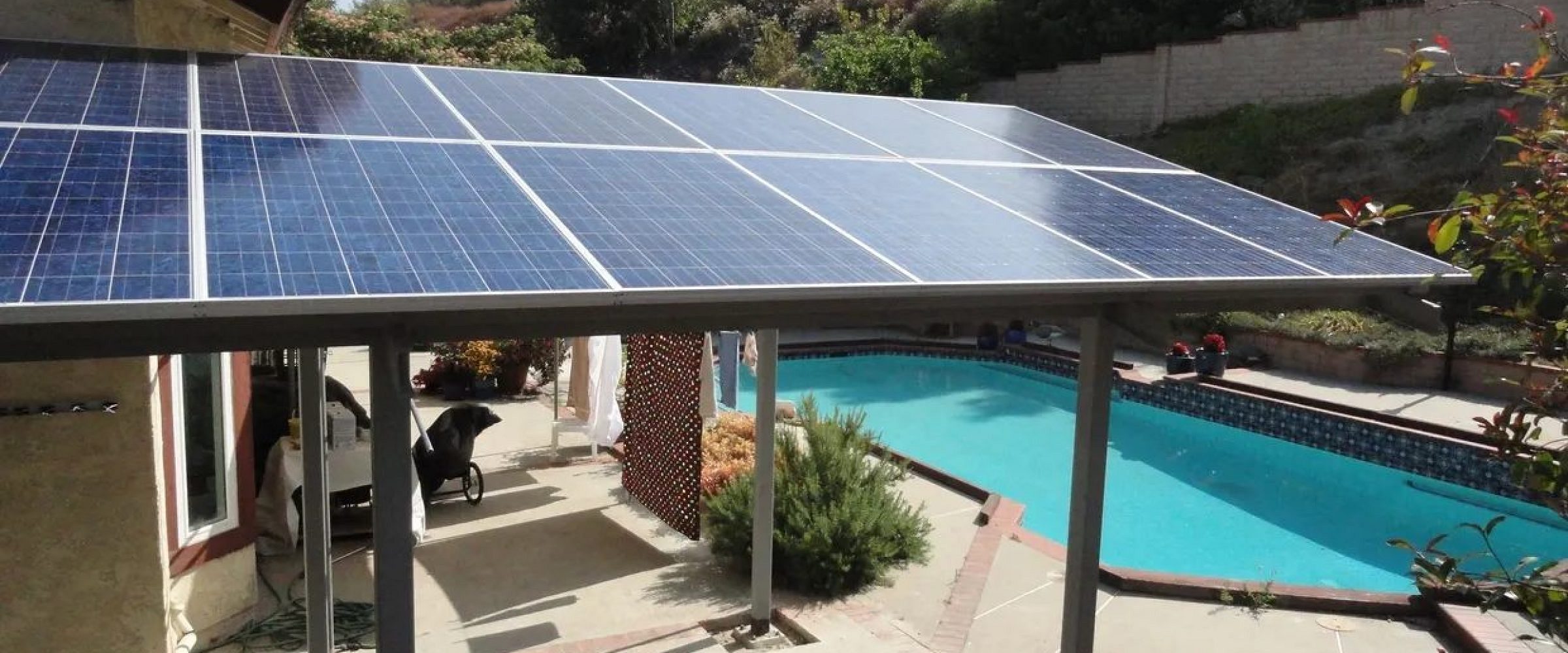 Solar Panel Pergola Roof